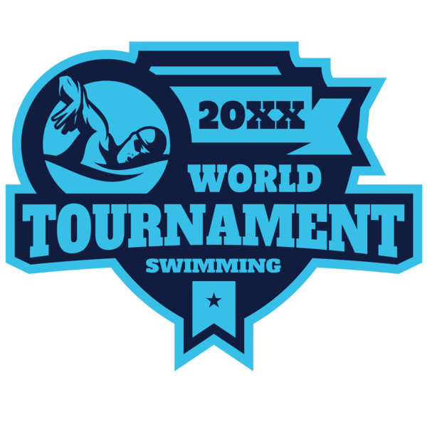 Tournament World  Swimming logo template Thumbnail