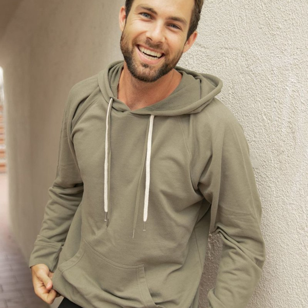 Icon Unisex Lightweight Loopback Terry Hooded Blend Sweatshirt Thumbnail