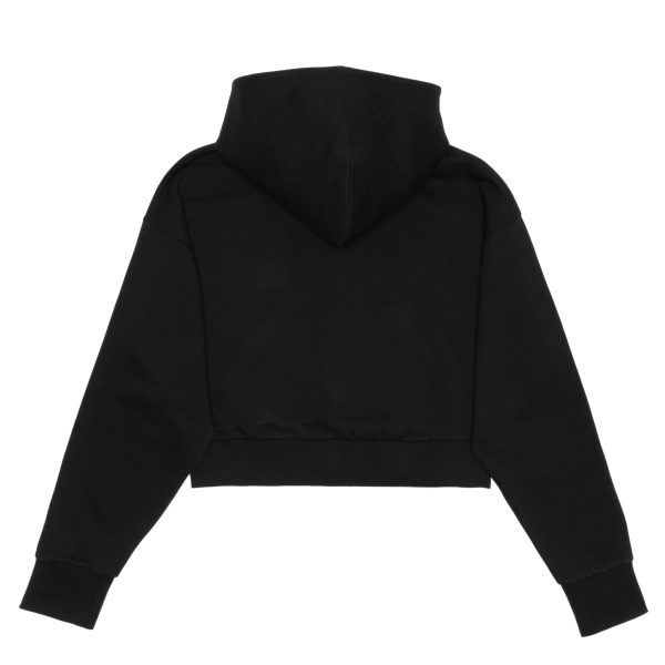 Women's Cropped Scuba-Style Half-Zip Hoodie Thumbnail