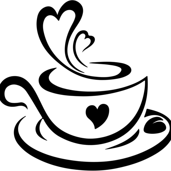Coffee Cup with Heart Steam (0228) Thumbnail