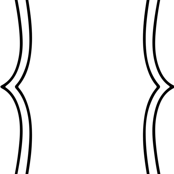 Empty-Lined Victorian Border (0077) Thumbnail