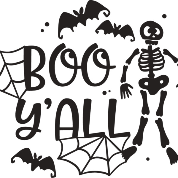 Boo Y'all Skeleton (1026) Thumbnail