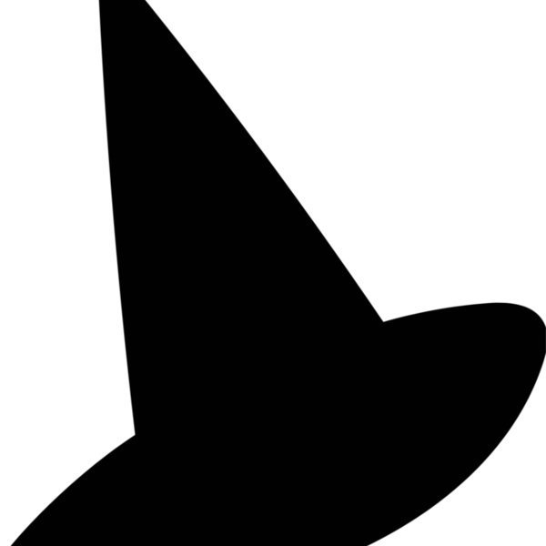 Witch Hat Silhouette Doodle (0911) Thumbnail
