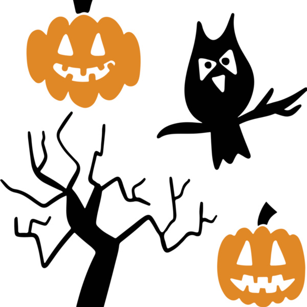 Pumpkin Owl Tree (0888) Thumbnail