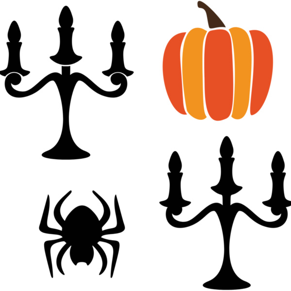 Candle Pumpkins Spider (0889) Thumbnail