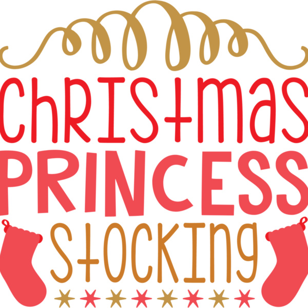 Xmas Princess Stocking (0481) Thumbnail