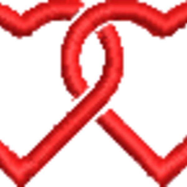 Hearts chain 1.4 inches (0343) Thumbnail