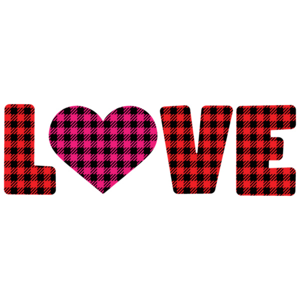 LOVE Text Plaid (1031) Thumbnail