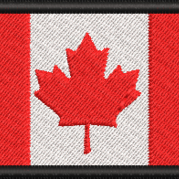 Canada Flag Bordered 8cm (0250) Thumbnail