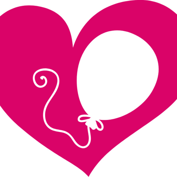 Monogram Heart Balloon (1003) Thumbnail