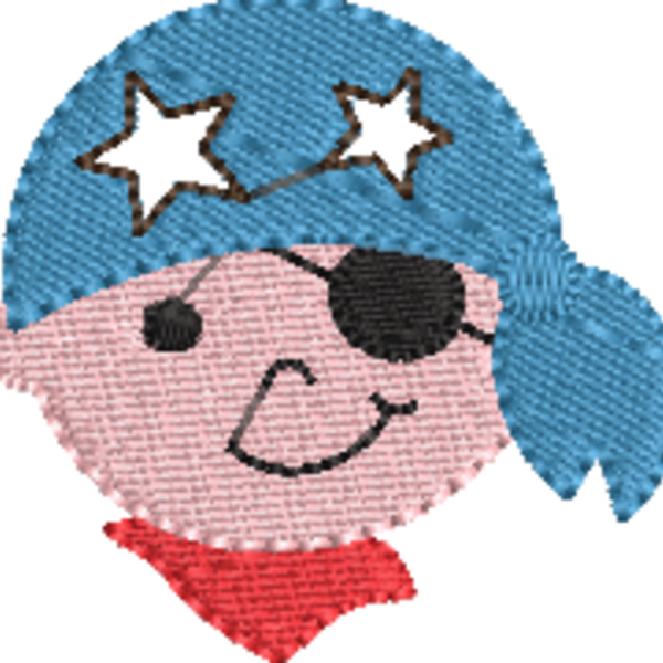 Pirate Face Boy Stars (0274) Thumbnail