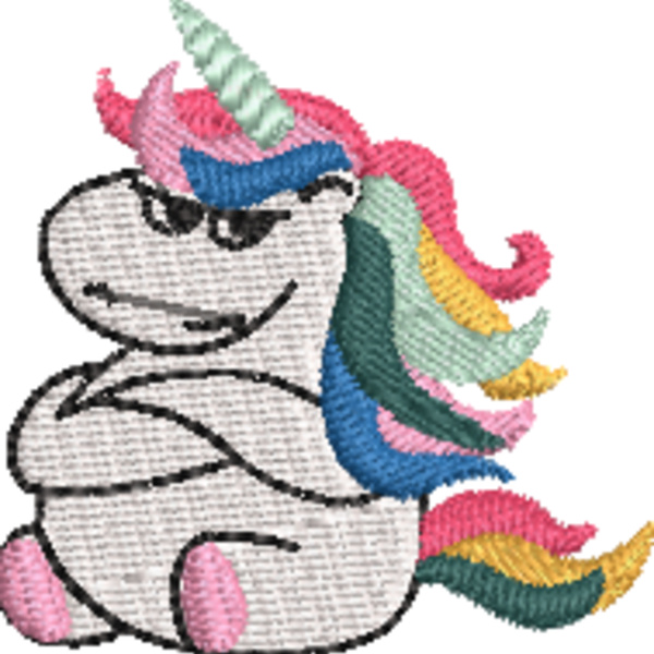 Grumpy Unicorn Patch (0398) Thumbnail