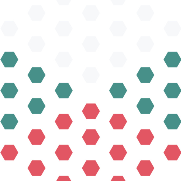 Hexagon With White  Green   Red Dot Thumbnail