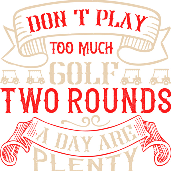 Two Rounds A Day Golf Quote Thumbnail