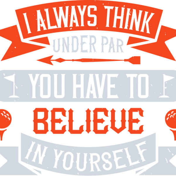Think Under Par Golf Quote Thumbnail