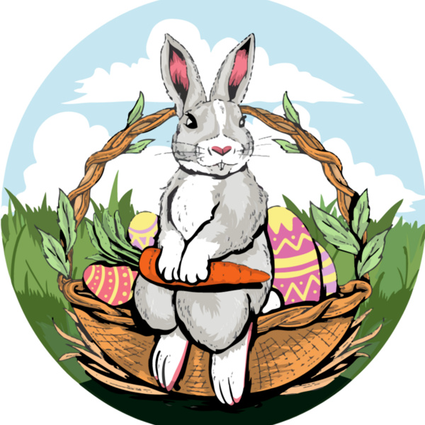 Cottage Style Easter Bunny  Thumbnail