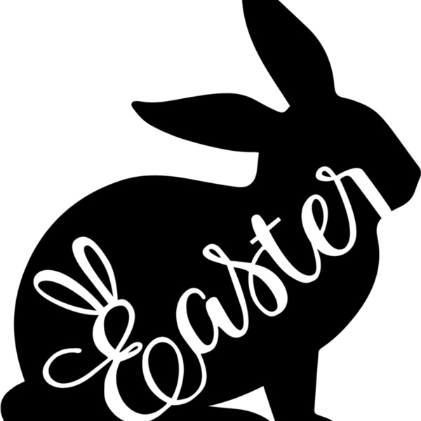 Easter Bunny in Transparent Black Thumbnail