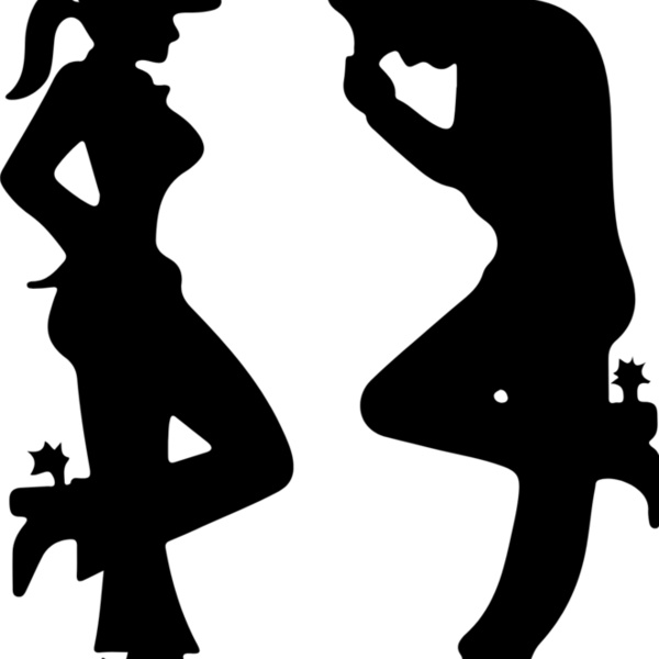 Cowgirl & Cowboy Silhouette Thumbnail