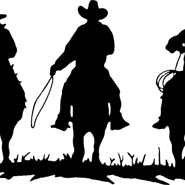 Cowboys Silhouette (1081) Thumbnail