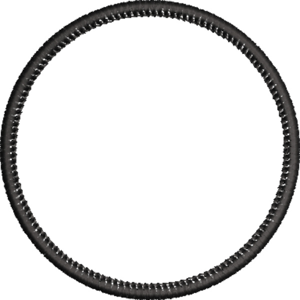 Marrow like patch border 4 inch circle Thumbnail