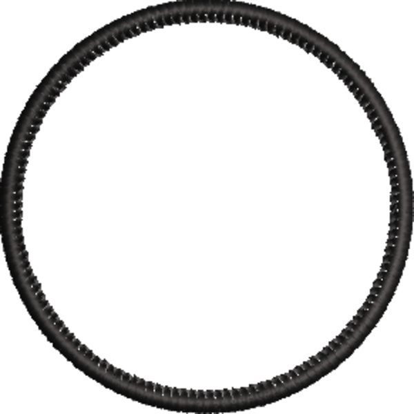 Marrow like patch border 3 inch circle Thumbnail