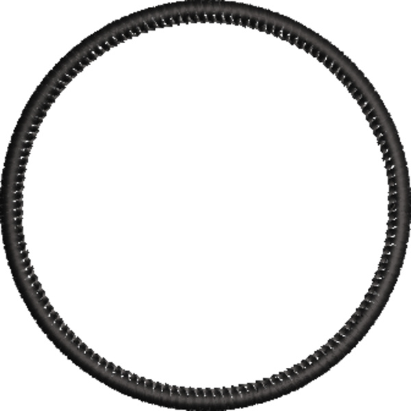 Marrow like patch border 3.5 inch circle Thumbnail