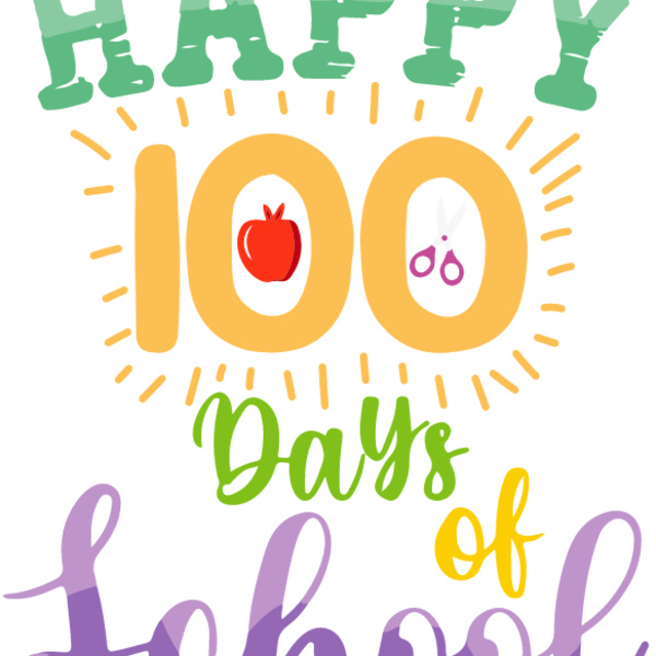 Happy 100 Days of School Doodle Thumbnail